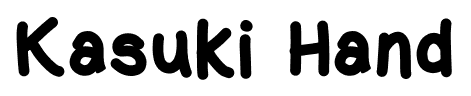 Kasuki Hand font